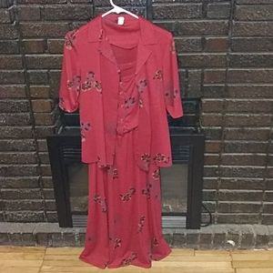 Vintage ILGWU dress suit Women's Size 11 Maxi